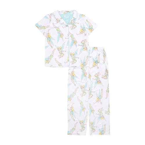 Pyjama Disney fille en coton ample pour enfant, lot de 2 ensembles de nuit mignons