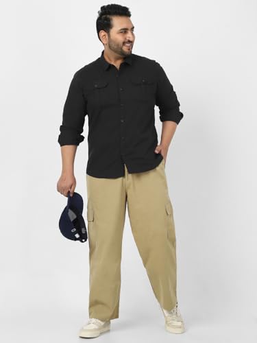 Image of Urbano Plus Men's Cotton Full Sleeve Regular Fit Casual Solid Shirt