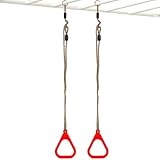 LearnLyrics Gymnastikringe | Zubehör für das Heimfitnessstudio, verstellbar und rutschfest,...