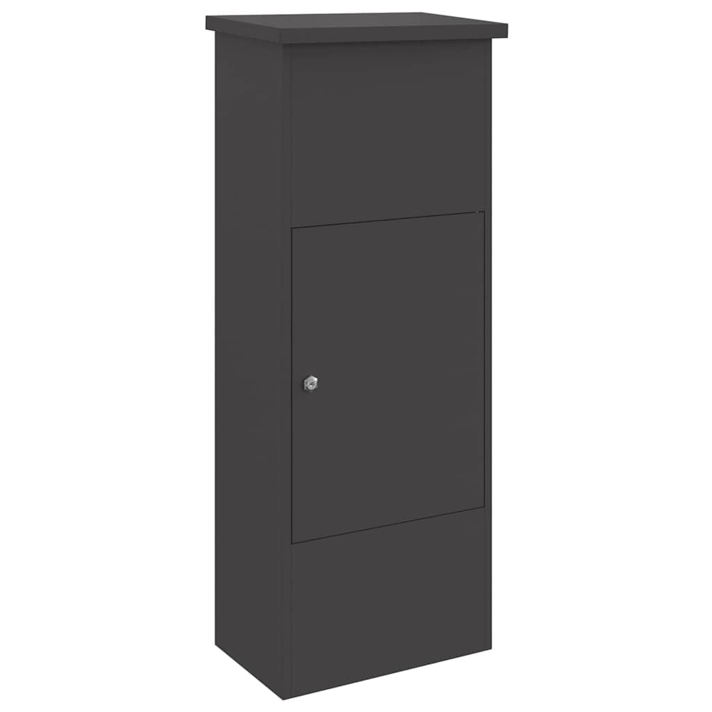 vidaXL Caja de Entrega de Paquetes Negro 44,5 x 29 x 110,5 cm Acero