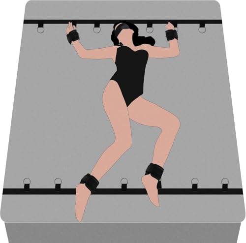 BDSM Bed Restraint Kit for Couples, Queen Size Bed Straps