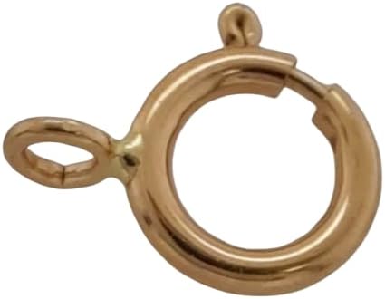 6MM 14K Solid Yellow Gold Spring Ring Clasp Open Ring Made in Italy by CRAFT WIRE - Image 5