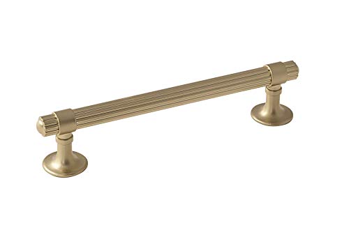 Amerock | Cabinet Pull | Golden Champagne | 5-1/16 inch (128 mm) Center to Center | Sea Grass | 1 Pack | Drawer Pull | Drawer Handle | Cabinet Hardware