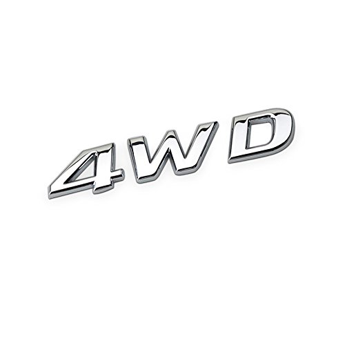 DSYCAR 3D Métal 4WD Autocollant De Voiture Logo Emblème Badge Autocollant Stickers Car Styling Bricolage Décoration Accessoires pour Universel Voitures Moto Vélo Car Styling Accessoire Décoratif (#2)