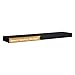 Kiera Grace Maine Wall Shelf/Floating Ledge, 24 Inch - Black