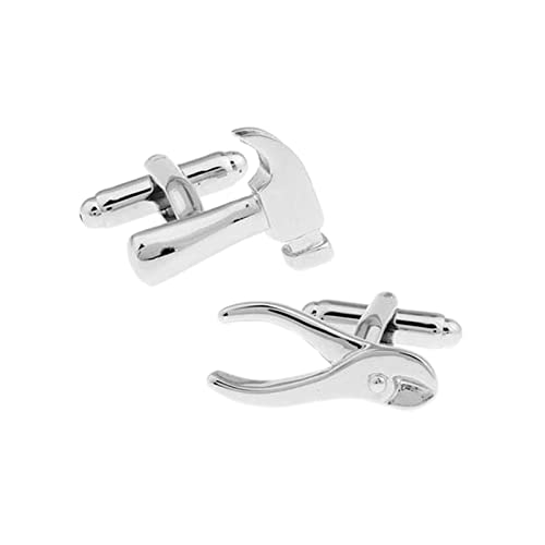 Set de mancornas para hombre Daesar plateadas miniatura 1