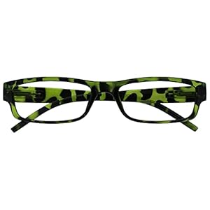 OPULIZE Ace Lesebrille, Grüne Schildpatt, +2,50 Dioptrien