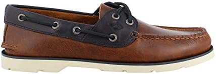 Sperry Men's, Leeward Boat Shoe TAN/Navy/White Sole 13 M | Image 2