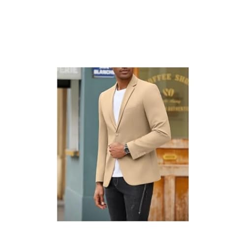 Men's Blazer Lightweight Sports Suit Jacket 2 Buttons Regular Fit Wedding Jacket3