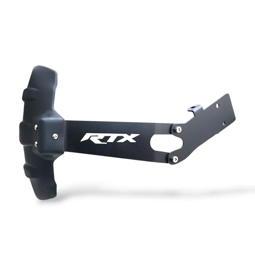 Image of Apache RTX 300 Rear Mudguard,Heavy Duty Rust-Resistant Black Matt Finish Splash Guard with Reflector | Mud Flap| Tyre Hugger with Branded Design Compatible For TVS Apache RTX 300