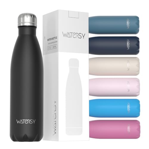 WATERSY Stainless Steel water bottles,17oz/500ml...