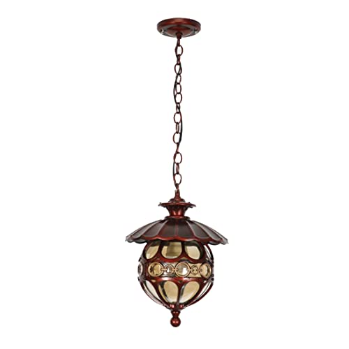 Lampade a Sospensione per Esterni Lampada da Esterno Vintage in Altezza Regolabile Lampadario Esterno Impermeabile Lampada a Sospensione per Portico Esterno per casa, Ingresso, Balcone, Gazebo, Patio