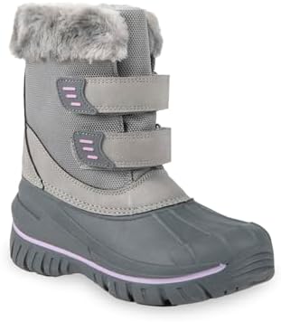 Stride Rite 360 Unisex BETTY Snow Boot, GREY, Size 1 | Image 5