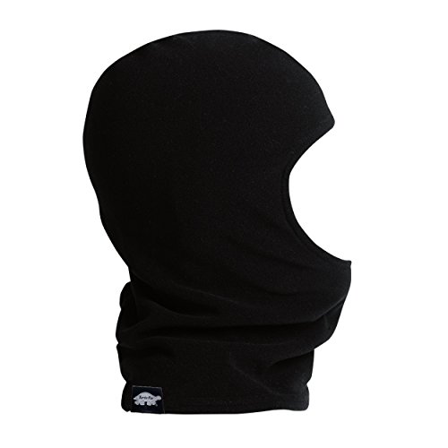 Turtle Fur Kids Single-Layer Micro Fur Fleece Classic Balaclava, Black