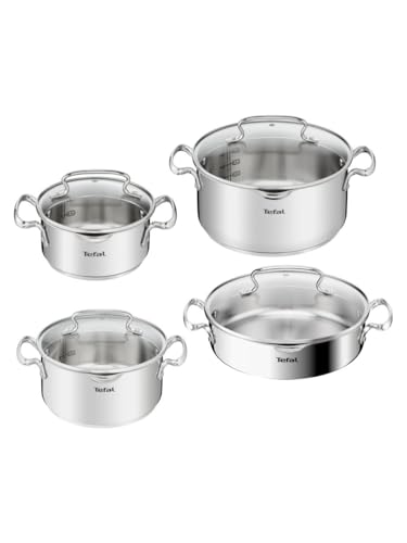 Tefal Duetto İndüksiyon Tabanlı 8 Parça Çelik Tencere Seti - 2100139450