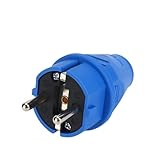 Industrial Plug Connectors, Industrial Connectors, IP44 16A 2 Pin Industrial Plug Socket Specification Electric Wire Cable Connector Air Power Conditioning 220V-240V Industrial Connectors(002N)