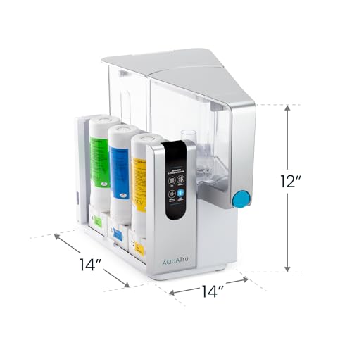 Image of AquaTru Classic Countertop Water Purifier | Certified 4-Stage Reverse Osmosis System Removes 84 Contaminants Including Forever Chemicals, Lead, Fluoride & Microplastics | No Plumbing Required