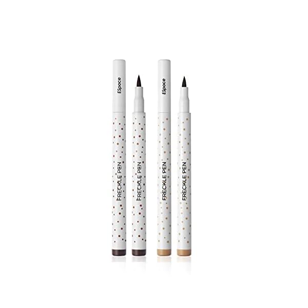 Marine Forest Freckle Pen 2 Colors Waterproof Long Lasting Quick Dry Small Spot Natural Like Face Freckle Makeup Pen, Dark Brown and Light Brown, Upgrade Design
