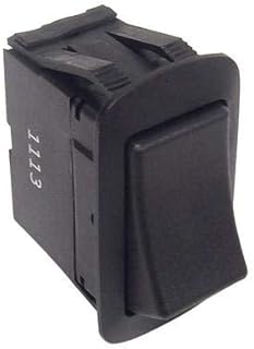 Morris 70180 Appliance Rocker Switch, SPST, On-Off, Quick Connect Spade Terminal, Red