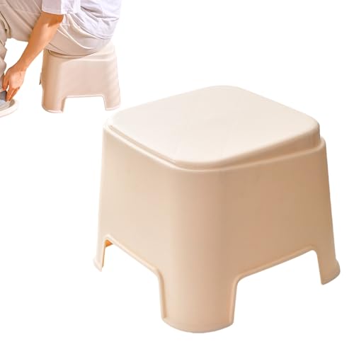 Taburete Pequeño para Baño - Antideslizante para Cocina y Baño,Reposapiés Moderno Apilable para Salón y Hogar, Accesorios Familiares y Sociales