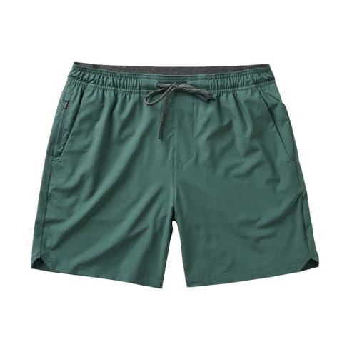 Roark Serrano Short esportivo masculino de 17,78 cm, Floresta, M