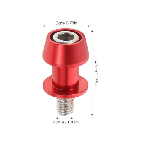 Gatuida 2 Pares De Carretéis De Braço Oscilante Para Motocicleta Parafuso Deslizante Cnc Para Motoci