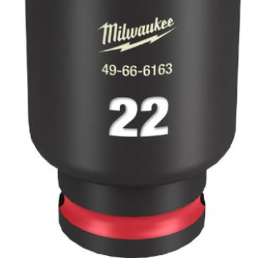 Milwaukee Shockwave 3/8-Inch Drive Deep 6 Point Impact Socket, 22 mm Size - image 2
