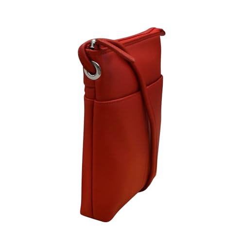 Image of ili New York Leather Mini Sac Crossbody - Genuine Leather Crossbody Bags for Women with RFID Blocking, Adjustable Strap