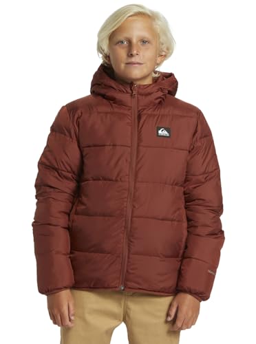 Quiksilver Scaly Reversible Youth Chaqueta, Bone Brown, Estándar para Niños