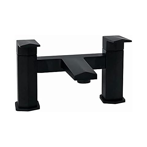 ENKI Milly Matte Black Bath Mixer Tap Cover