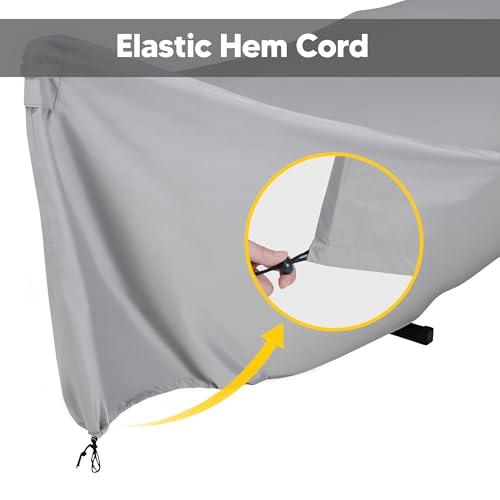 Image of SUNCREAT Hammock Cover, Water-Resistant Polyester Hammock Stand Cover for 11-12ft Stand, Gray