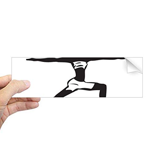 Adhesivo rectangular de yoga para ventana: soluciona la falta de estilo en cristales lisos