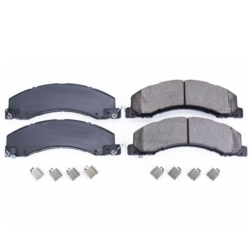 Image of PowerStop Front Brake Pads for Dodge Ram 4500 2008-10 |Ram 5500 2008-10 |Ram 4500 2011-24 |5500 2011-24 - Z17 Ceramic Brake Pads with Installation Hardware, 17-1335