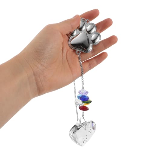 Pendentif en cristal de cœur à suspendre pour décorer la maison