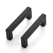 Ravinte Lot de 5 poignées de meuble noires de 76 mm pour armoires de cuisine, poignées de tiroir en acier inoxydable, poignées de porte noires pour armoires de cuisine