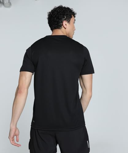 Image of Puma Men Polyester Solid Regular Fit T-Shirt