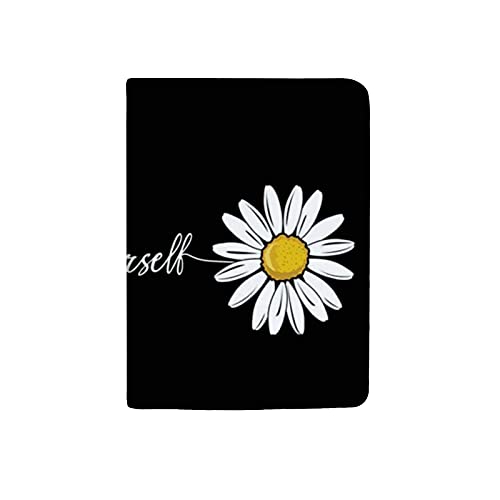 Xollar Passport Holder Covers Love Yourself Calligraphy Daisy Pu Leather Travel Wallet Case For Women Men #TOP2