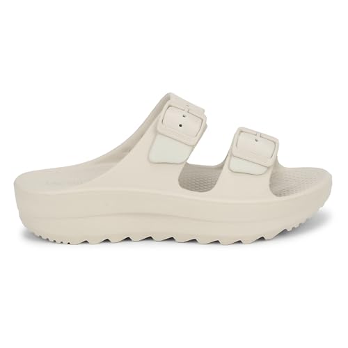 Image of Aqualite Women's Slides Slippers - Slip-On Flat Base Flipflop Lightweight, Anti-Skid & All-Day Comfort | Casual Home & Outdoor Sandals for Women