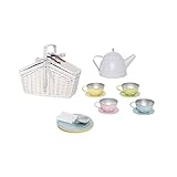Canasta de picnic trenzada blanca