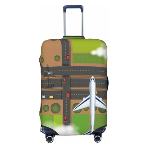 Airplane Flying Sky Luggage Cover for Suitcase, Suitcase Cover Protector Fit 29-32 Inch Luggage Travel Accessories, XL