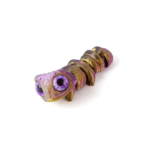 3pc 8cm 3D Printing Big Eyes Gecko Figures Multi-joint Movable Simulation Eyes For Home Accessories Gift Living Room Decoration