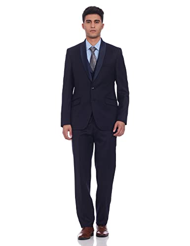 Image of Raymond Wool Men's Full Sleeve Contemporary FIT Medium Grey Formal Suit