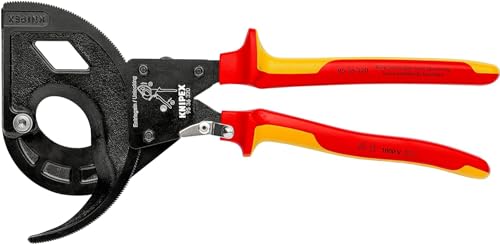 Cortacables KNIPEX 95 36 320 de carraca aislado VDE para cables de cobre de 320 mm 4