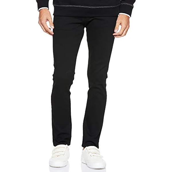 Wrangler heren LARSTON DENIM PANTS Jeans,Black Valley,32W / 32L