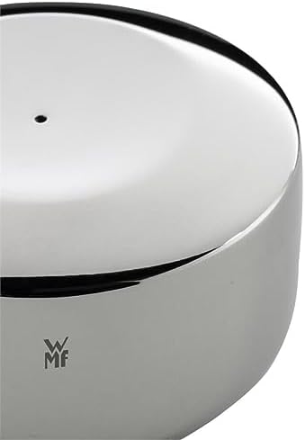 WMF Moto 3-częściowy zestaw misek do sałaty, sztućce do sałaty 32 cm z miseczką do sałaty, okrągła miska 26 cm, porcelana, polerowana stal nierdzewna Cromargan, nadaje się do mycia w zmywarce, szara