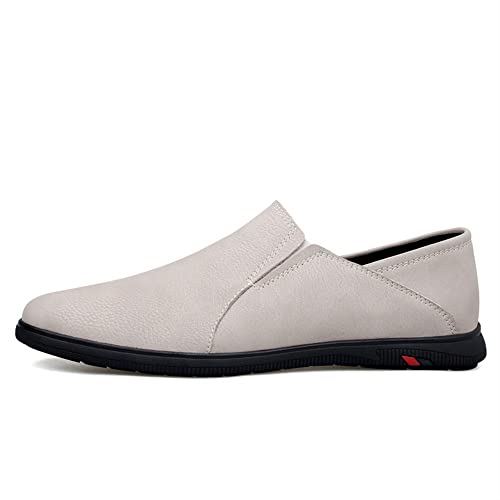 Shoes Dress Oxford for Men Slip On Vegan Leather Solid Color Block Heel Anti-Slip Resistant Non Slip Casual3