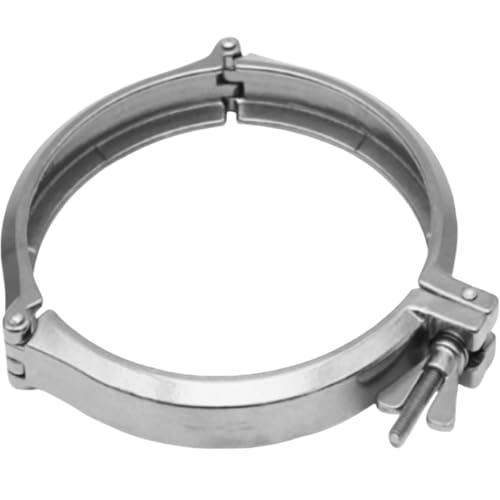 Abrazaderas de tubo de tres segmentos ISO-KF NW-63 en acero inoxidable 304 3