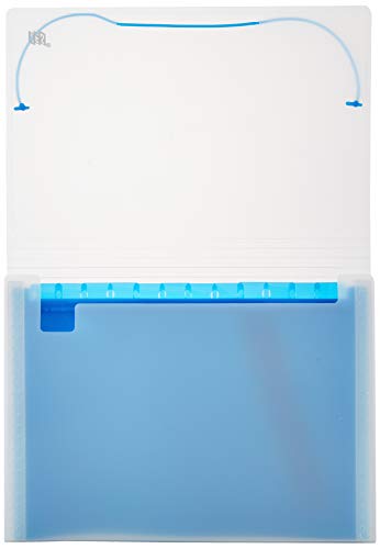 Pasta Sanfonada, A4, YES, B4EP12ACAZ, 12 Divisões, Azul Neon