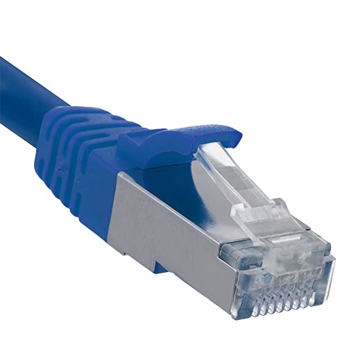 Cable de red Ethernet NavePoint CAT6A 1 pie azul 5 unidades miniatura 4
