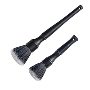 Ultra- Soft Detailing Brush Set, Auto Detail Brush Kit for Elegant Surfaces, Interior Exterior No Scratch for Cleaning Air Vent Engine Bay Emblems Dashboard Seat Wheel, Engine, Wheel Nut…
